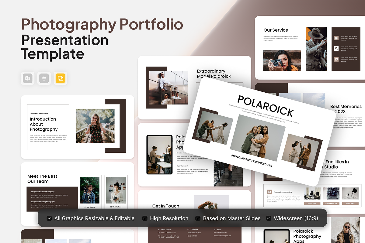 Photography Portfolio Google Slide, a Presentation Template by Annora Studio (Photo 1 of 5)