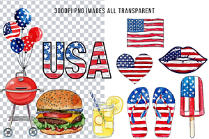 4th Of July Patriotic Clipart