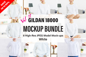 Gildan 18000 Mockup Bundle
