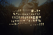Maze The Techno Square Font, a Font by AndriyFM (Thumbnail 5 of 9)