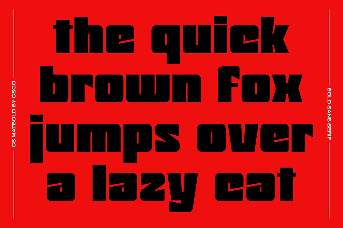 CS Matbold – Modern Thick Font, a Sans Serif Font by Craft Supply Co. (Photo 7 of 8)
