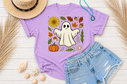 Cute Fall Ghost Sublimation, Autumn, a Seasonal Illustration by Rose Art (Thumbnail 4 of 6)