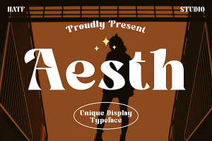 Aesth, a Slab Serif Font by HATFSTUDIO