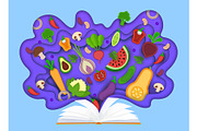 3D paper cut cooking book, a Food Illustration by Vector Tradition (Thumbnail 3 of 3)