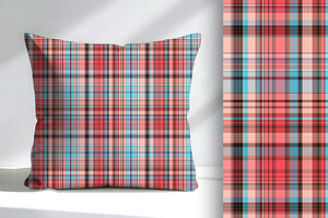 Rose Butterfly Plaid Seamless, a Pattern Graphic by Sharon Schwalbe
