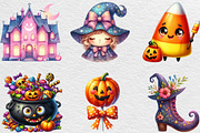 Cute Halloween Clipart, an Illustration by Black Bird Studio (Thumbnail 6 of 6)