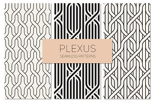 Plexus Seamless Patterns Set 1