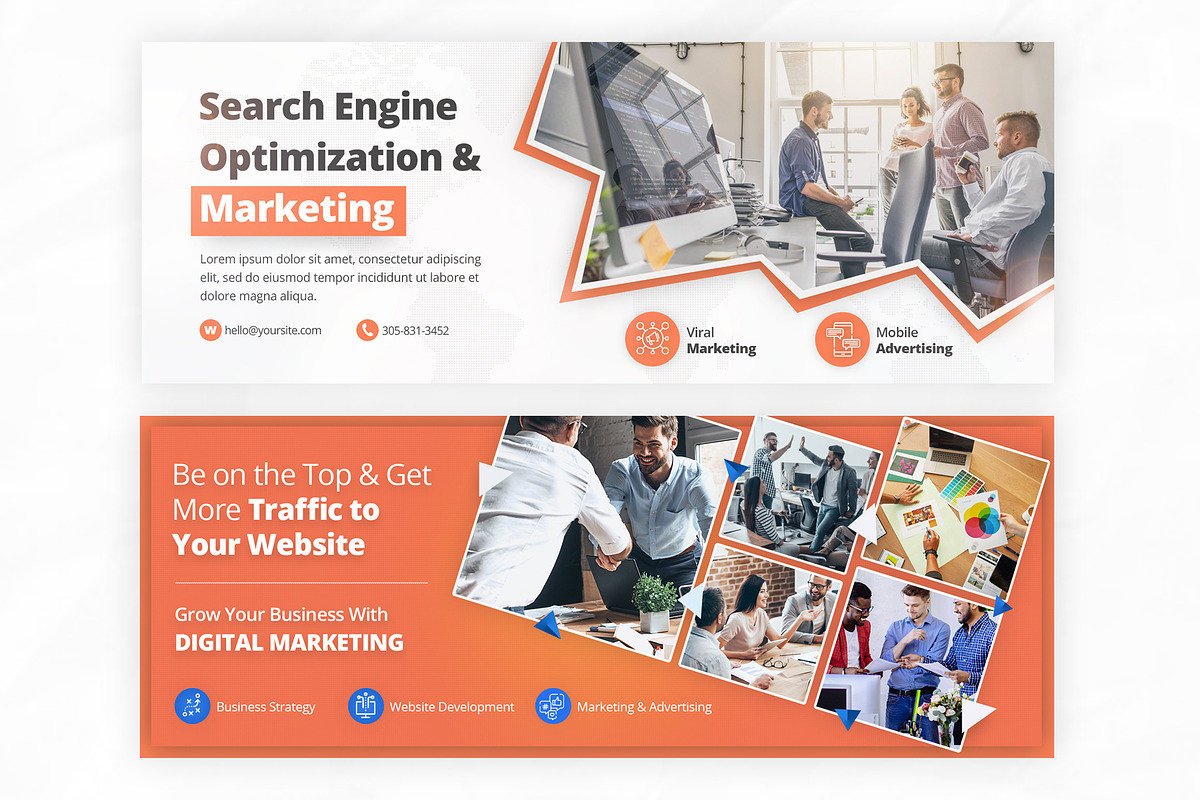 Agency SEO Facebook Cover PSD, a Social Media Template by zokamaric (Photo 2 of 2)