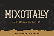 mixottally - serif vintage display f, a Font by zamjumps (Thumbnail 1 of 10)