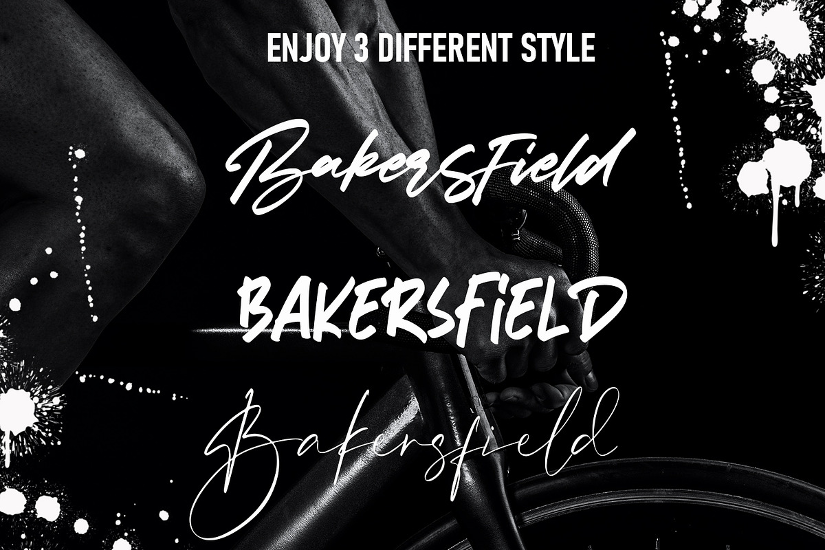 Bakersfield - 3 Font Combination, a Script Font by Arendxstudio (Photo 9 of 9)