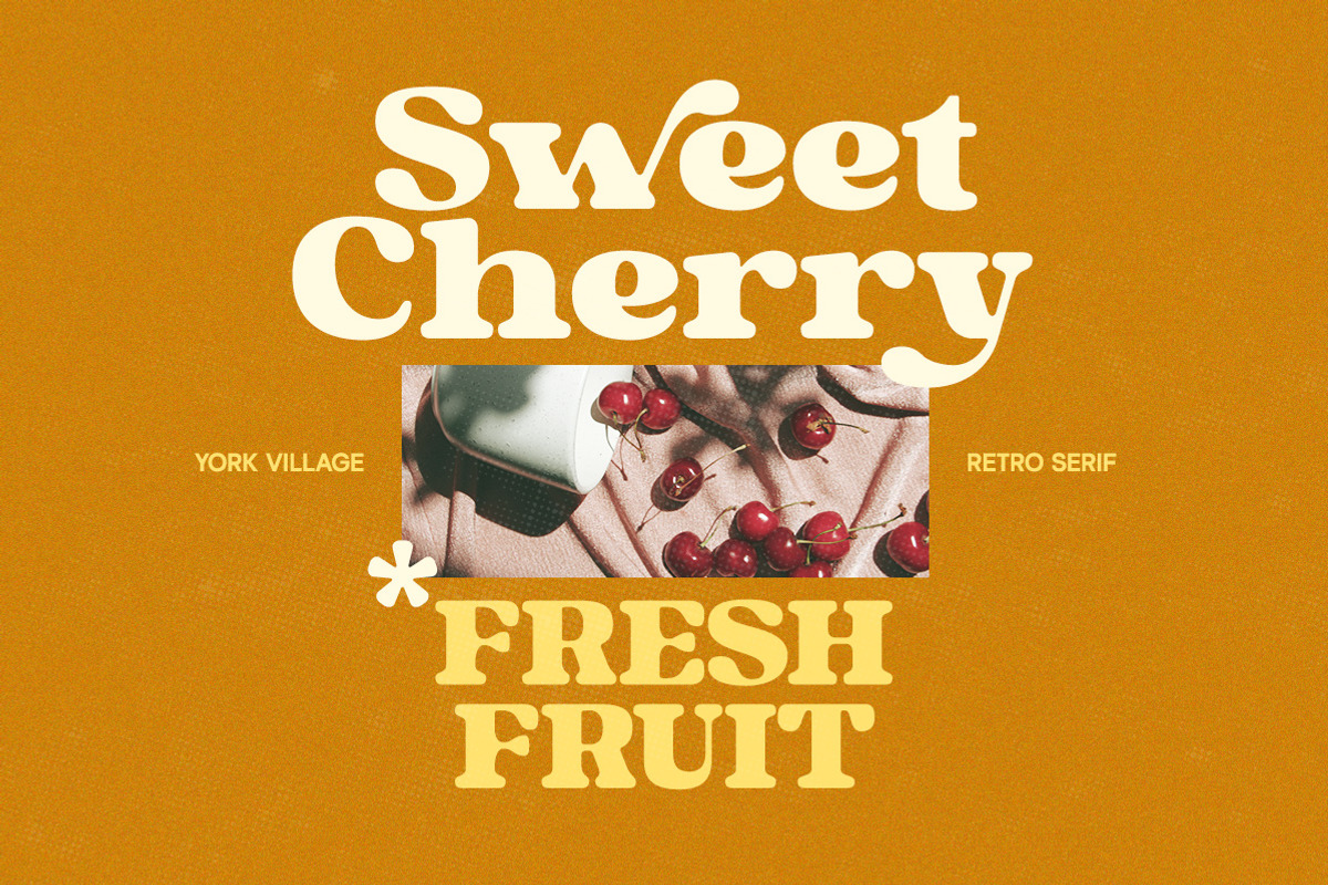 York village - Retro Display Font, a Serif Font by Letterhend Studio (Photo 2 of 9)