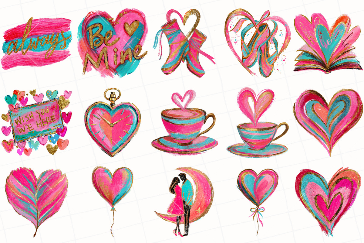 Valentine's Day Clipart, an Illustration by OK Design (Photo 3 of 6)
