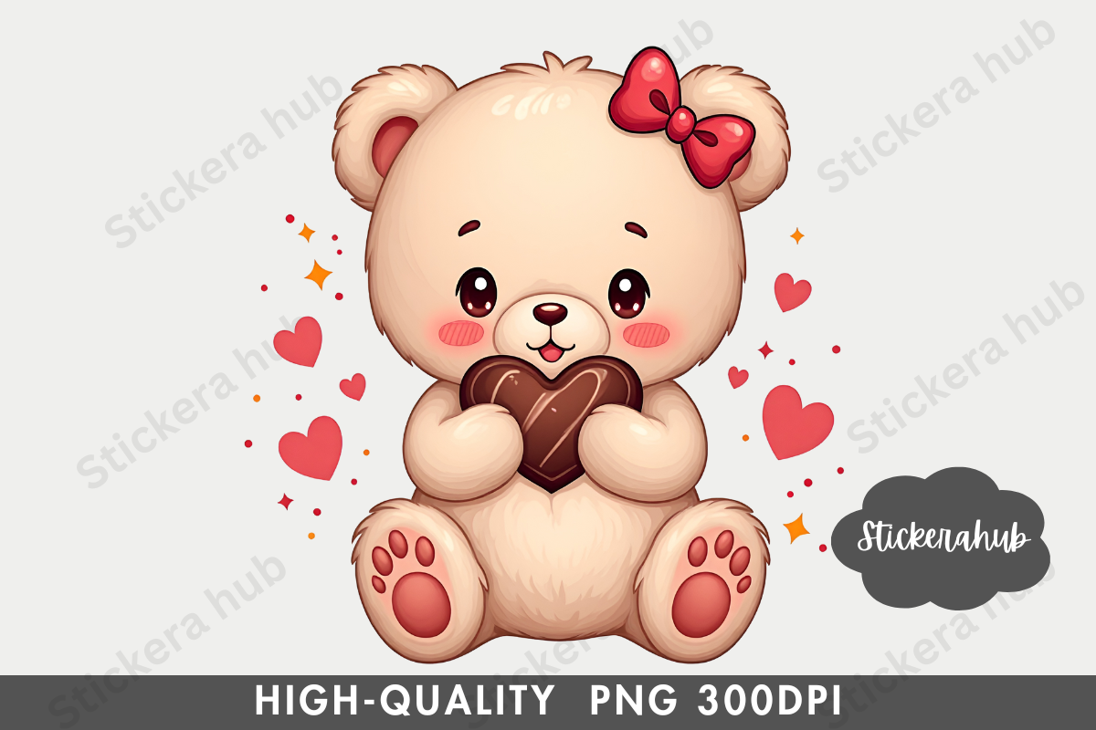 Cute Valentine Clipart Png, a Seasonal Illustration by Stickera Hub (Photo 5 of 15)