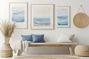 Blank picture frame mockup displayed, a Photo by Pavel_design
