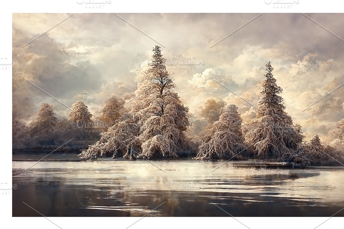 Wipe Co - Rococo Winter Landscapes, a Decorative Illustration by milatovar (Photo 13 of 16)