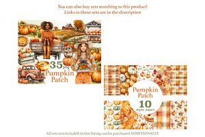 Pumpkin Patch Clipart Autumn PNG