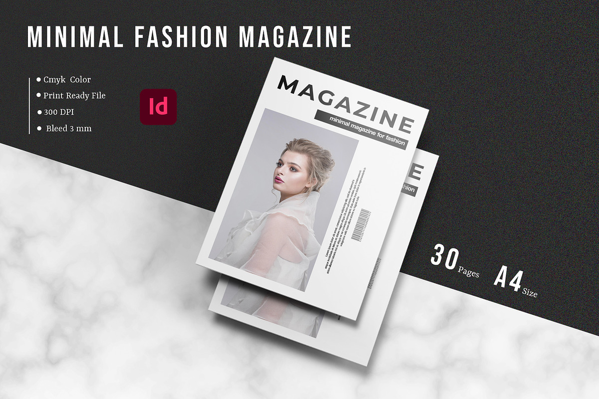 Minimal Fashion Magazine, a Magazine Template by Template Shop (Photo 1 of 17)