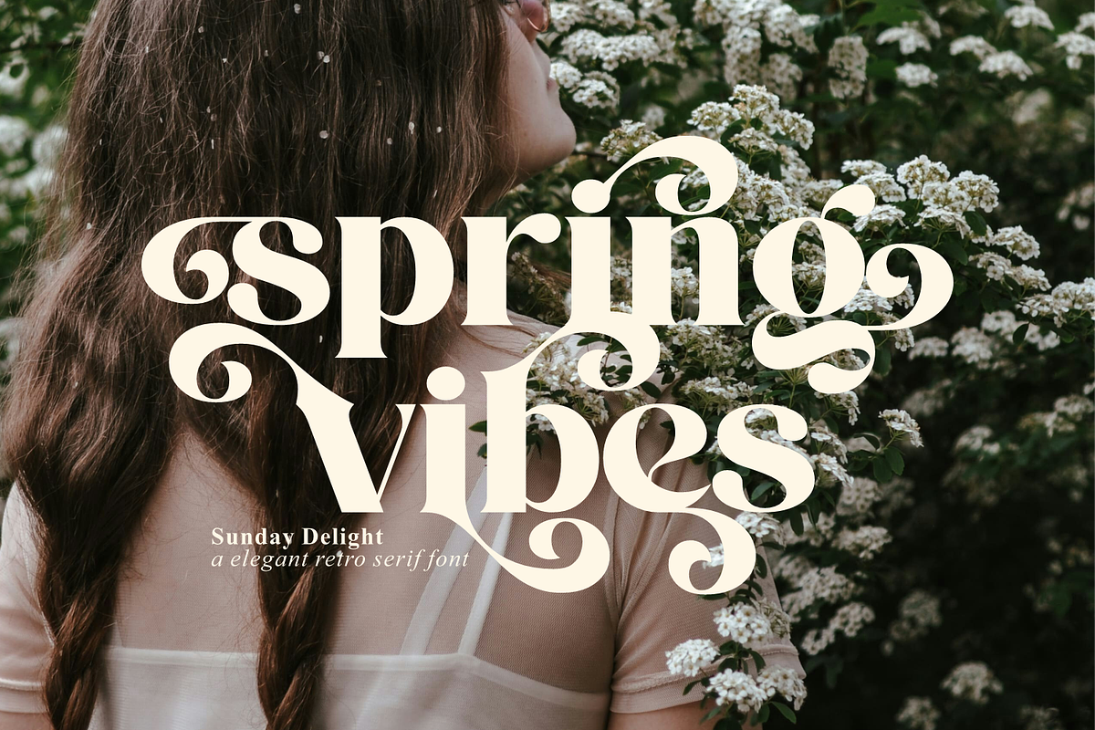 Sunday Delight - Elegant Retro Font, a Serif Font by Keithzo (Photo 9 of 12)
