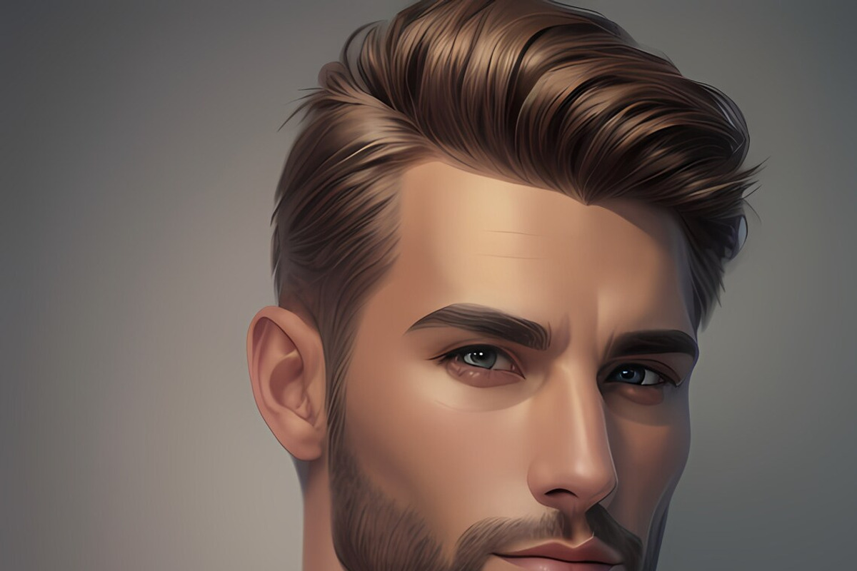 Procreate Male Hair & Face Stamps, a Brush Add-On by OneBerryCreations (Photo 3 of 8)