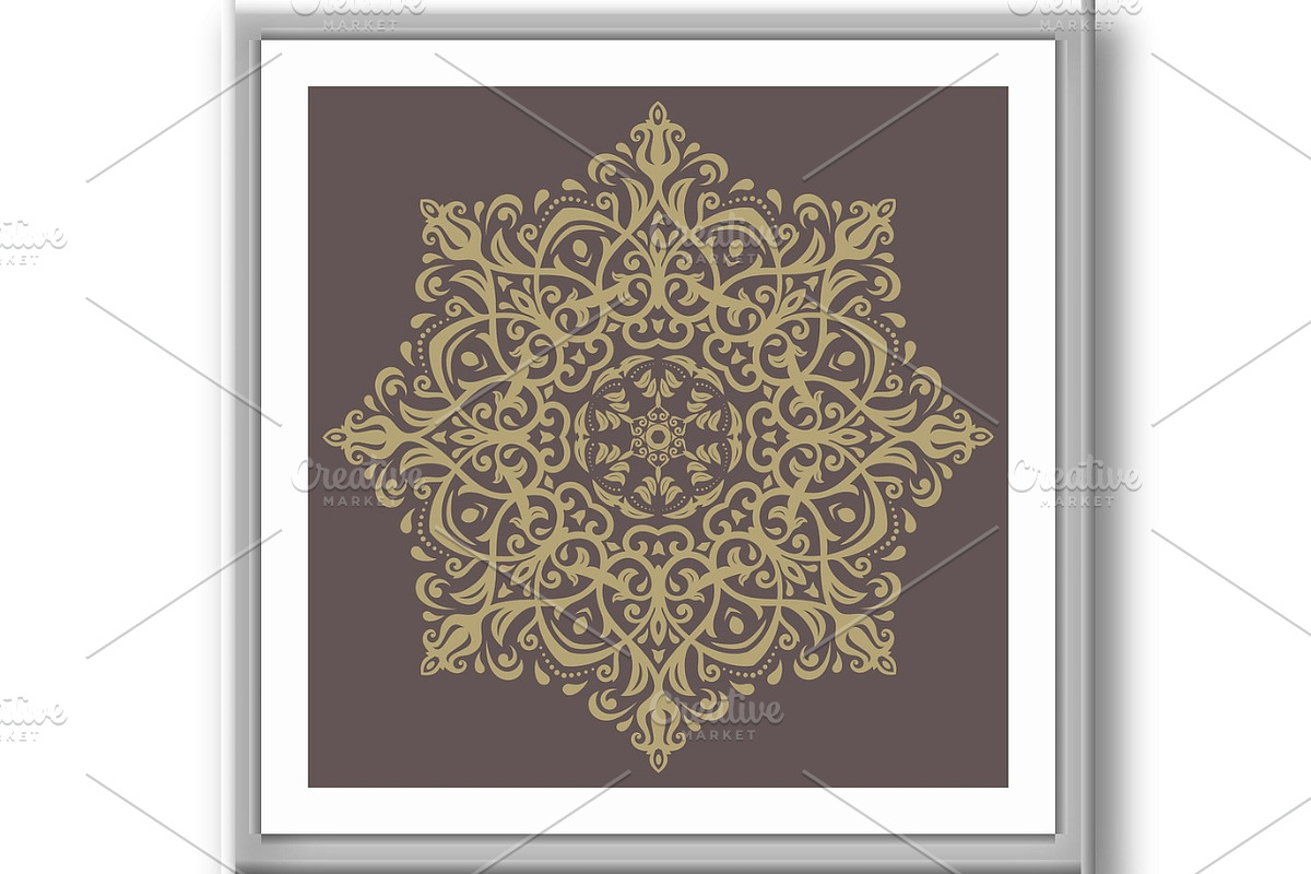 Floral Vector Abstract Pattern, a Decorative Illustration by FineArtStudio (Photo 3 of 3)