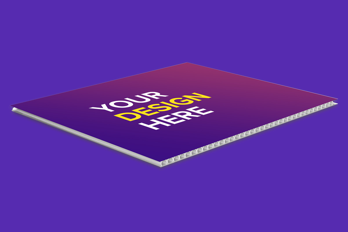 Corrugated Yard Sign Mockup