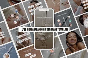 Dermaplaning Instagram Template