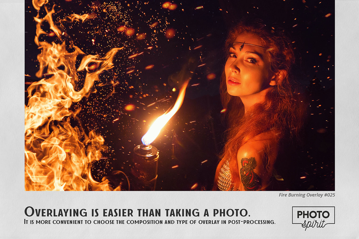 Fire Burning Effect Overlays, a Brushes & More by PhotoSpirit (Photo 2 of 10)