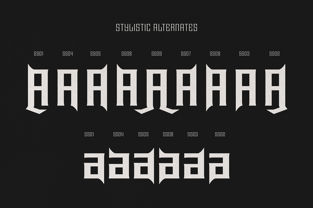 Baldish - Modern Display Gothic, a Blackletter Font by creativemedialab (Photo 6 of 14)