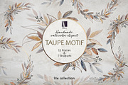 TAUPE MOTIF | frames & bouquets, an Illustration by NGliory (Thumbnail 1 of 7)