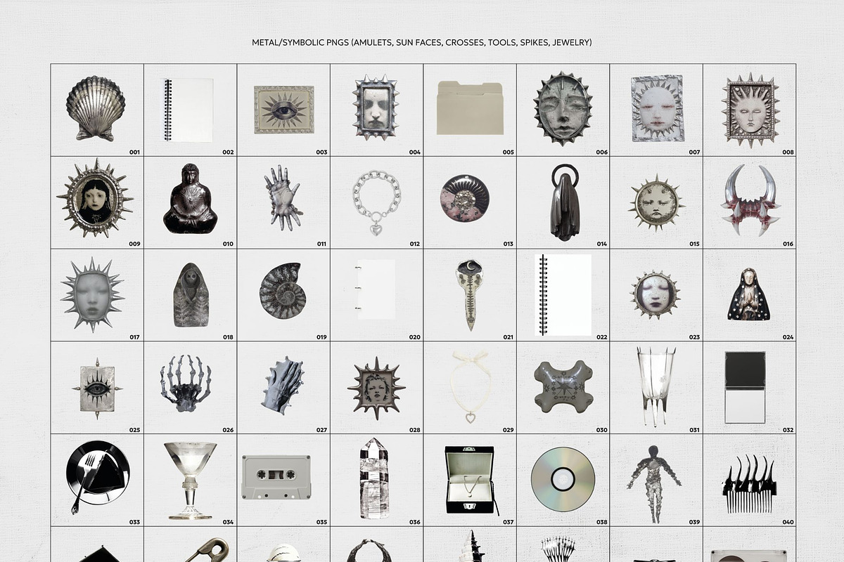Holy Damage — Gothic Collage Kit, an Object Graphic by Natali Batu (Photo 3 of 12)