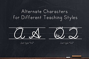 Teaching Cursive Letter Tracing Font, a Script Font by Lewis Creative (Thumbnail 4 of 4)