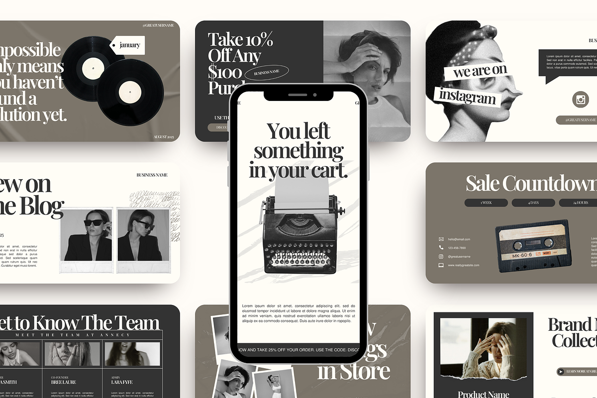 Email Marketing Newsletter Template, an Email Template by Branding Babe Co. (Photo 8 of 9)