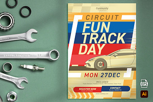 Fun Track Day Flyer, a Flyer Template by Aarley Kaiven