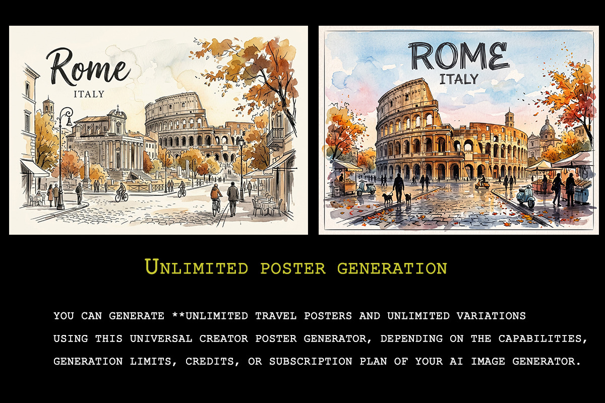 UNIVERSAL CREATOR POSTER GENERATOR, an Action Add-On by 3d_model_tifotizi (Photo 5 of 7)
