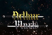 Arthur Black: Modern Black Letter, a Blackletter Font by Synk Designs  (Thumbnail 1 of 7)