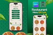 Pizza Restaurant Menu Canva Template, a Landing Page Template by PeetalyStudioDesigns (Thumbnail 1 of 7)