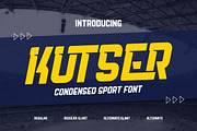 Kutser - Condensed Sport Font, a Sans Serif Font by twinstd (Thumbnail 1 of 9)