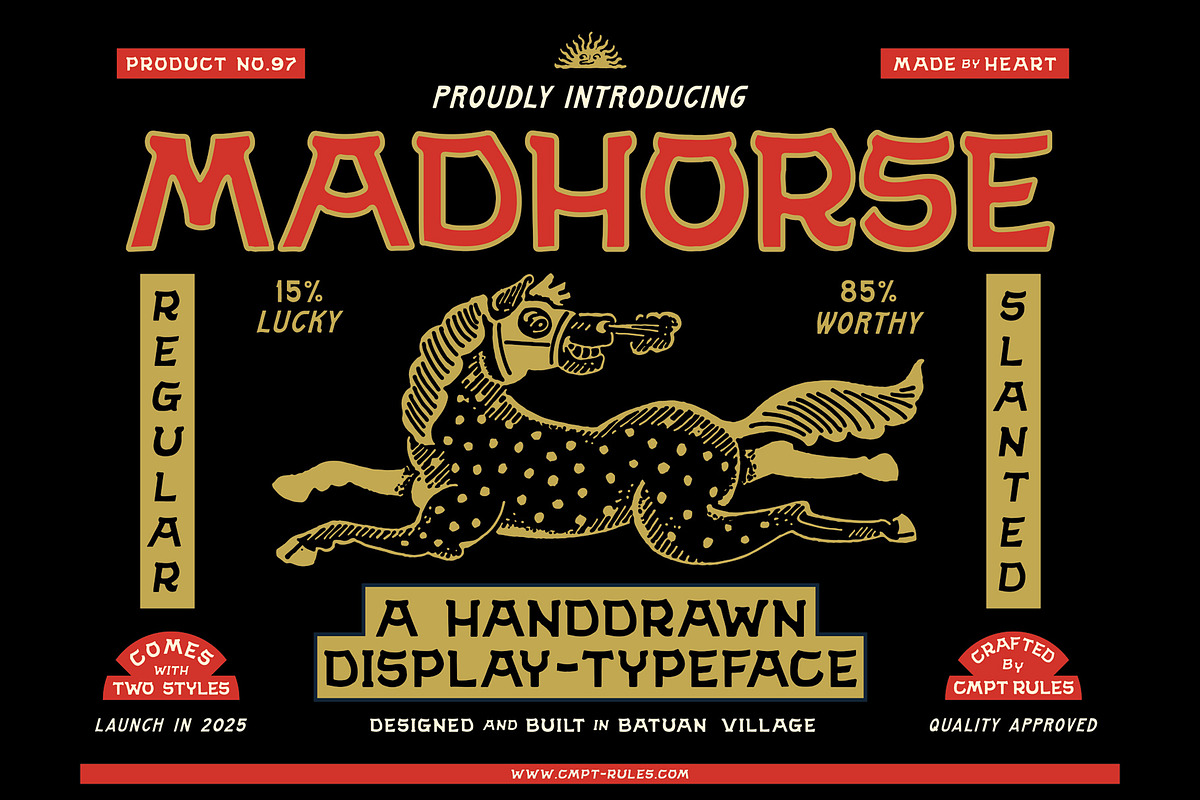 Madhorse Western Font, a Sans Serif Font by Cmptrules (Photo 6 of 7)