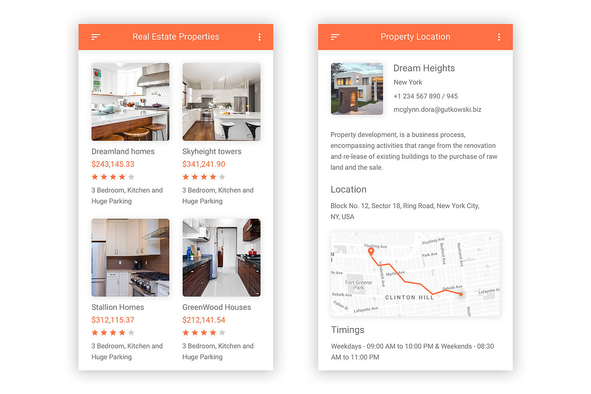 Real Estate & Property Adobe XD App, an UI Kit Template by themelove (Photo 11 of 16)