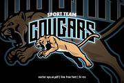Jumping Cougar Lion Sport and Esport, a Branding & Logo Template by bazzier_graphik (Thumbnail 1 of 2)