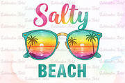 Salty Beach Summer Vibes PNG, an Illustration by Sublimation Artist (Thumbnail 1 of 6)