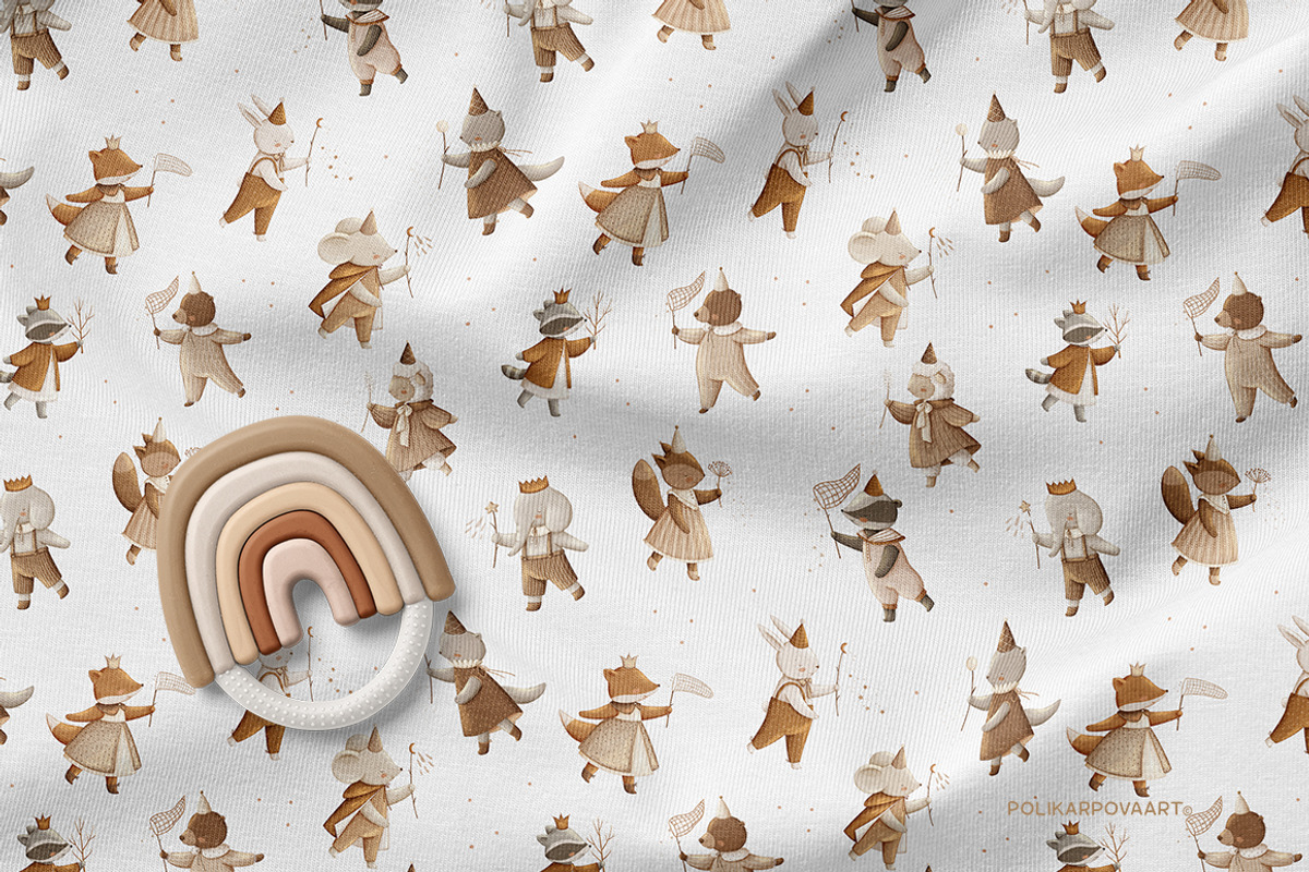 Vintage nursery. Baby collection, an Animal Illustration by polikarpovaart (Photo 14 of 18)