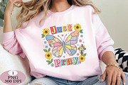 Just Pray Faux Quilted Religious PNG, an Illustration by Daily.Designs (Thumbnail 5 of 5)