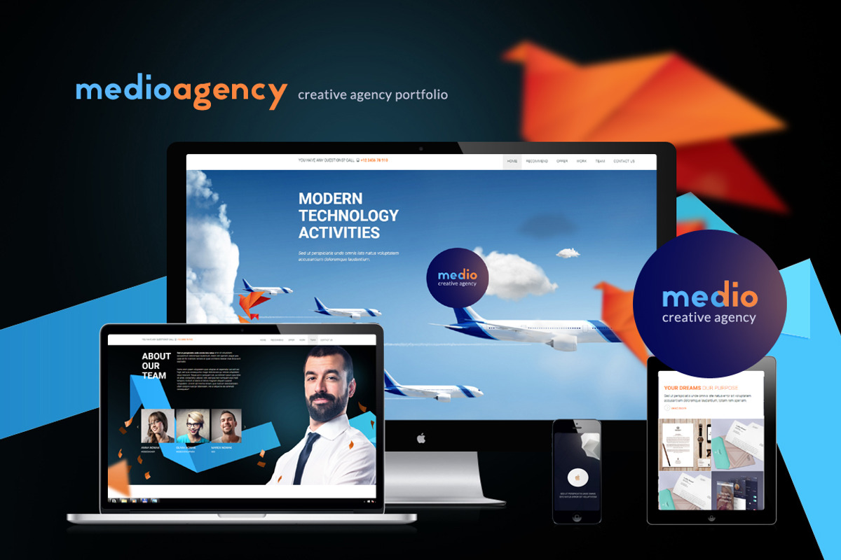 Medio-Agency super parallax effect!!, a HTML Template by KulStudio