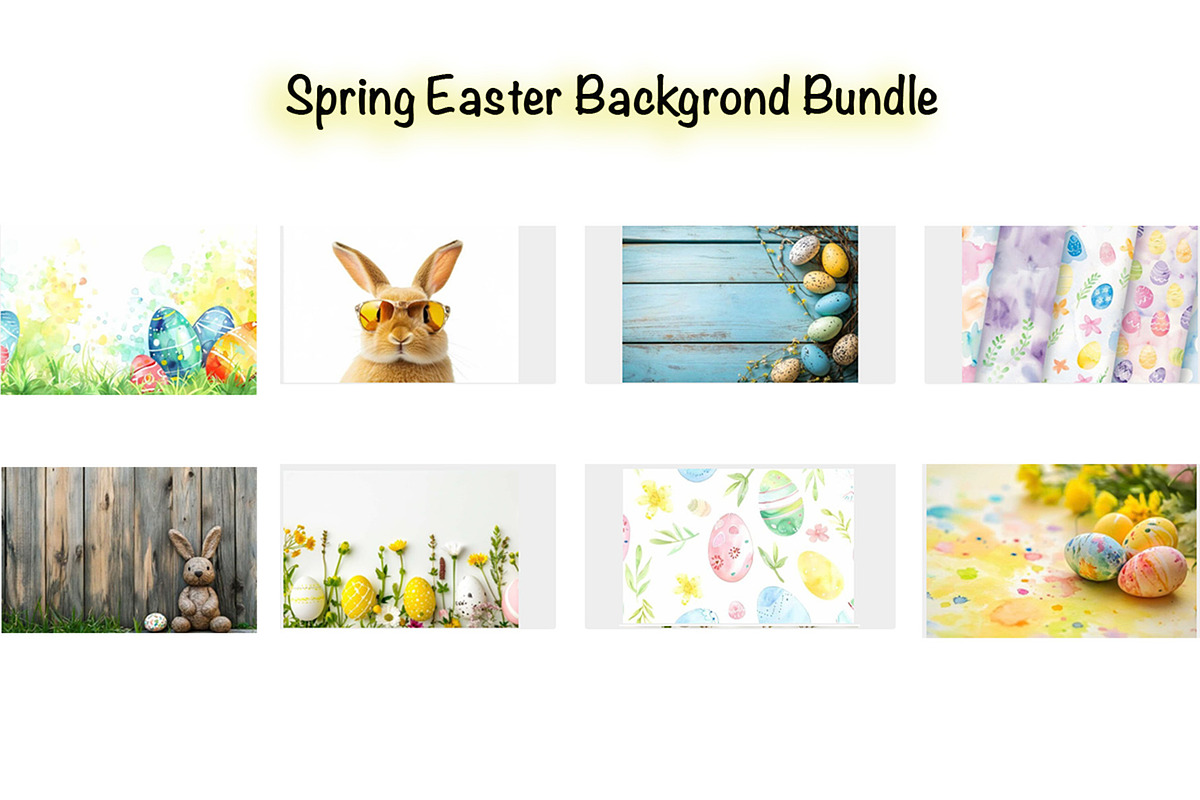 Spring Easter Background Bundle, a Graphic by VetalStock (Photo 1 of 3)
