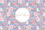 Garden Florals Repeat Pattern, a Pattern Graphic by Mieken Petra Designs (Thumbnail 1 of 4)