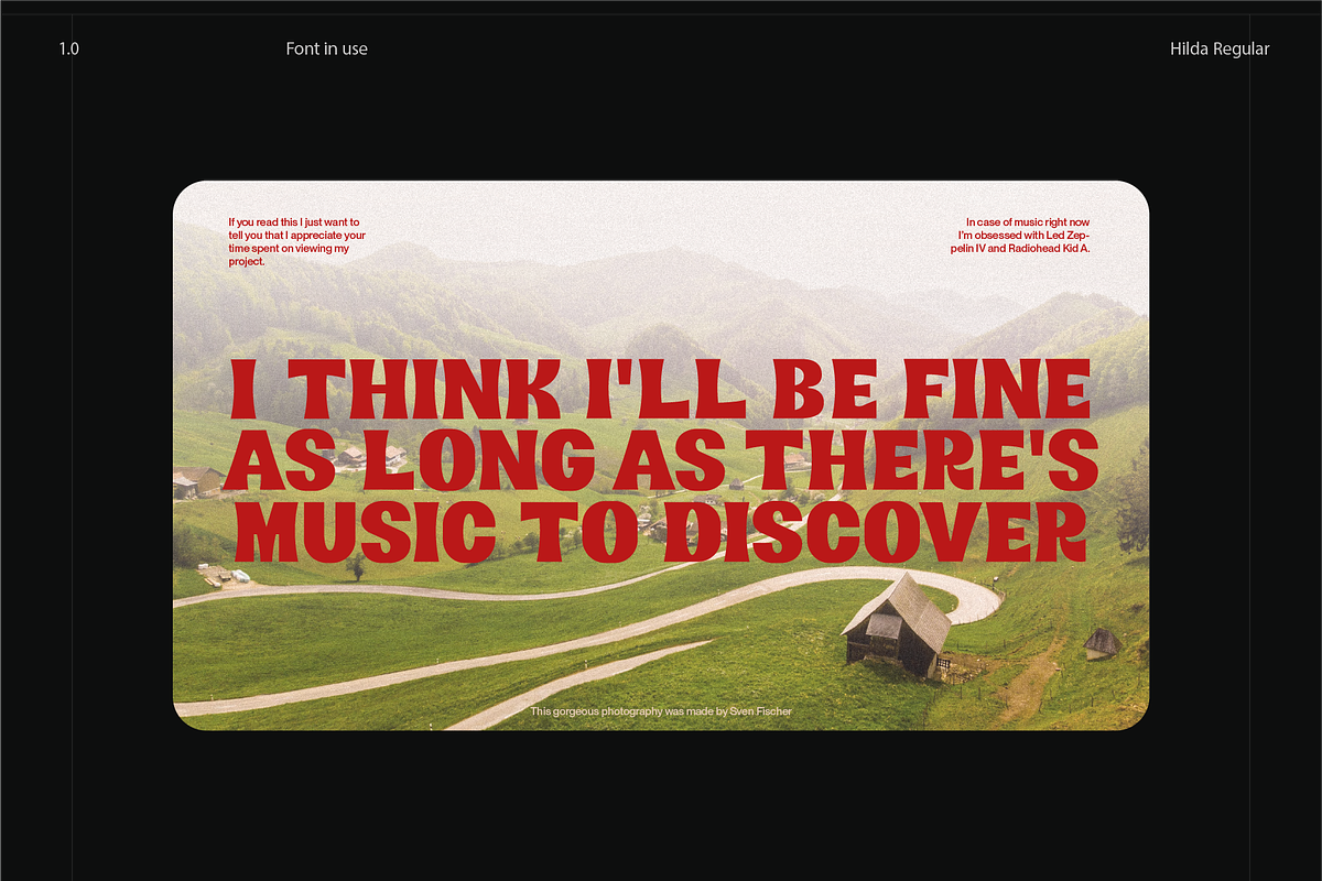 Hilda Typeface, a Font by Bartosz Bugaryn (Photo 8 of 8)