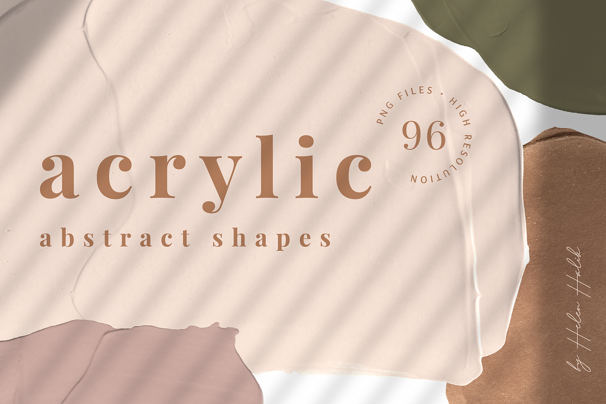 Acrylic abstract shapes part I, a Texture Graphic by Helen Halik art (Photo 1 of 7)