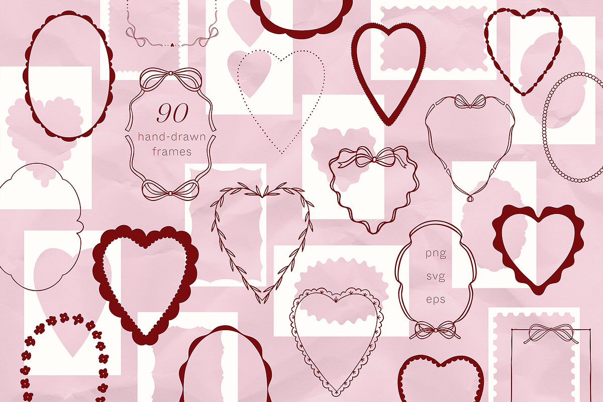 Love & romantic FRAMES, an Object Graphic by kondratya (Photo 2 of 14)