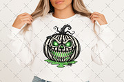 Spooky Pumpkin PNG, an Illustration by Craft Nest (Thumbnail 6 of 6)